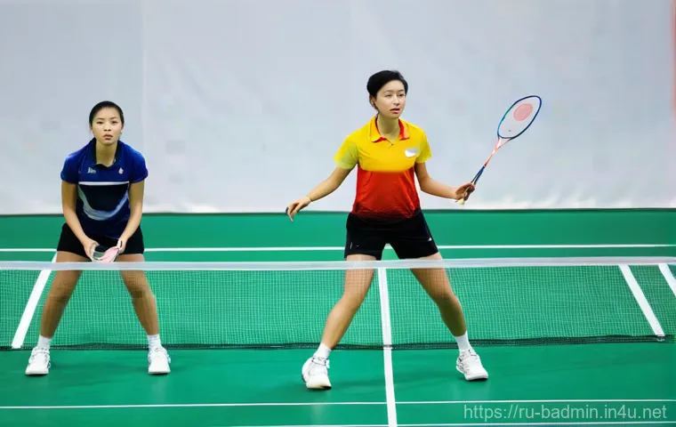 배드민턴 전술 변화와 대응 방법 - **Strategic Deception in Badminton**
    A female badminton player, shown from a slightly low angle,...